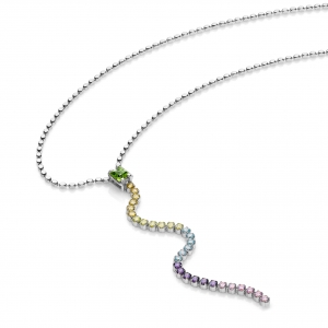 Collana in Argento con zirconi